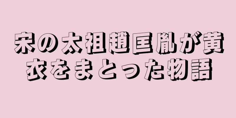 宋の太祖趙匡胤が黄衣をまとった物語