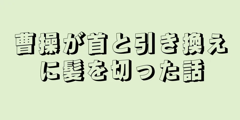曹操が首と引き換えに髪を切った話