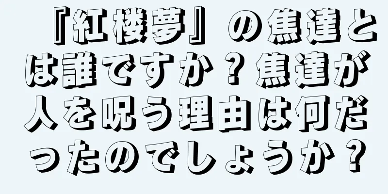『紅楼夢』の焦達とは誰ですか？焦達が人を呪う理由は何だったのでしょうか？