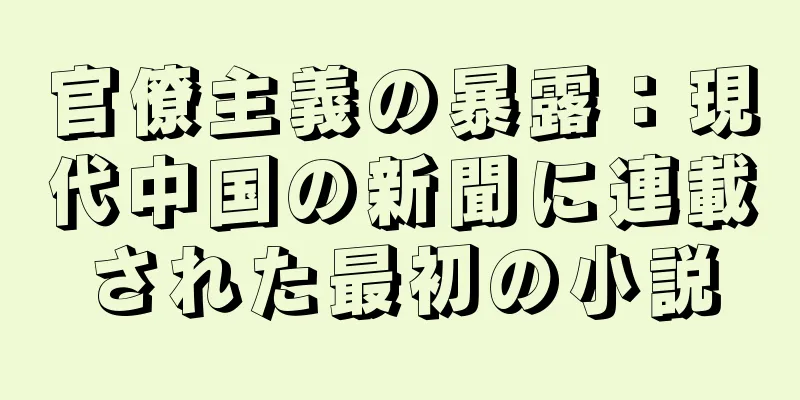 官僚主義の暴露：現代中国の新聞に連載された最初の小説