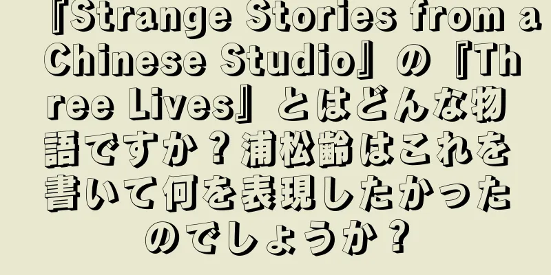 『Strange Stories from a Chinese Studio』の『Three Lives』とはどんな物語ですか？浦松齢はこれを書いて何を表現したかったのでしょうか？