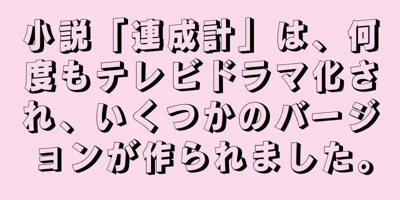 小説「連成計」は、何度もテレビドラマ化され、いくつかのバージョンが作られました。