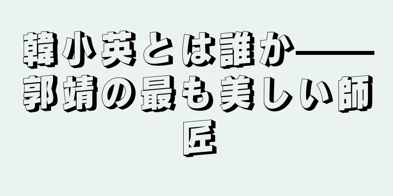 韓小英とは誰か——郭靖の最も美しい師匠