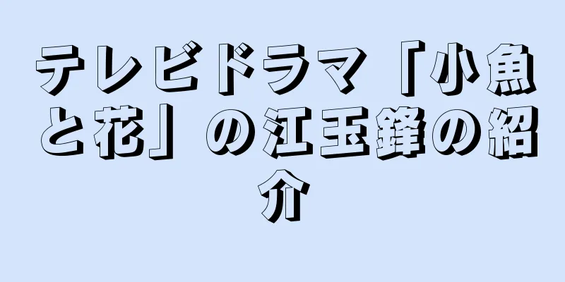 テレビドラマ「小魚と花」の江玉鋒の紹介